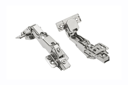 GTV Петля 165*, с планкой 0мм, с доводчиком, БЕЗ еврошурупа, 45мм, 3D-регулировка