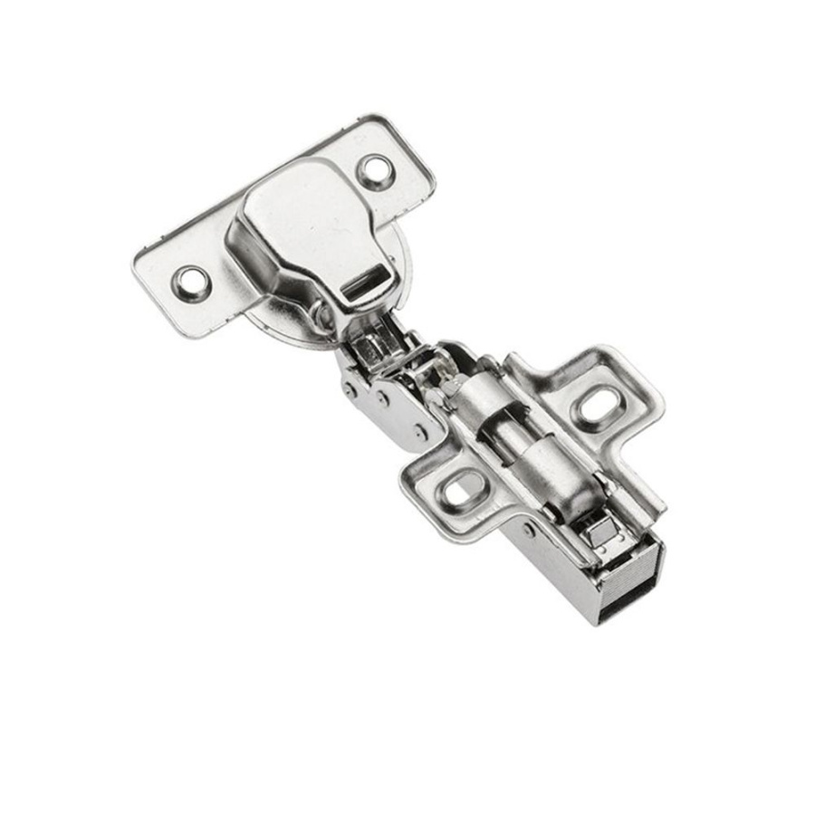 GTV Петля полунакладная, с планкой 0мм, с доводчиком, БЕЗ еврошурупа, 45мм