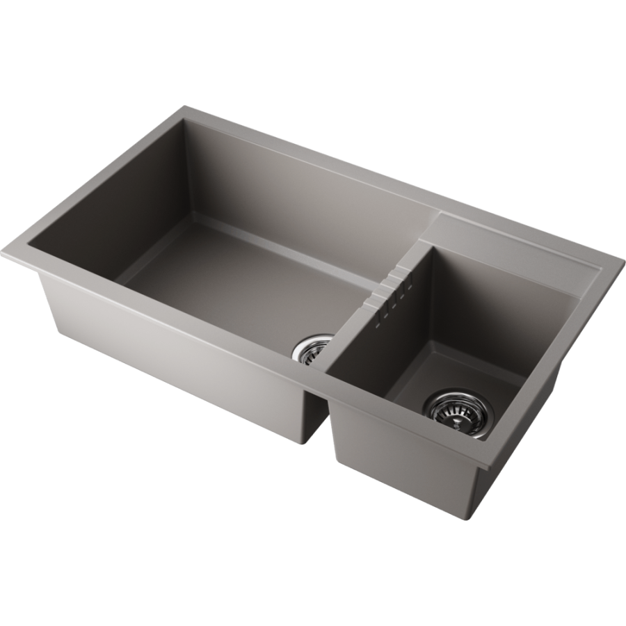 Мойка Tedori 86-2-LB-GR, Tetogranit/leningrad grey