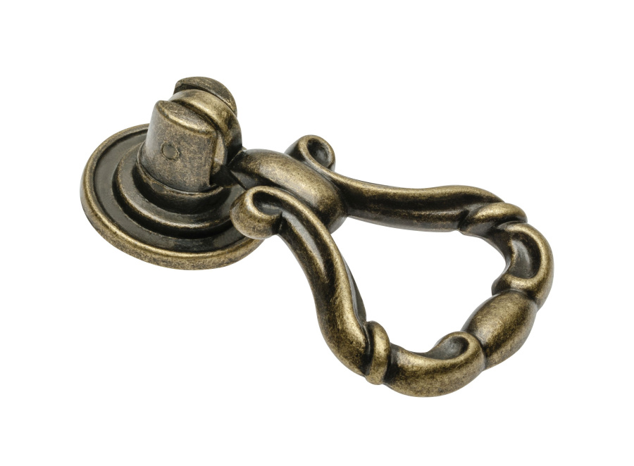 Ручка-капля, KT WP 1147, 53х33х17мм, металл, бронза, GTV