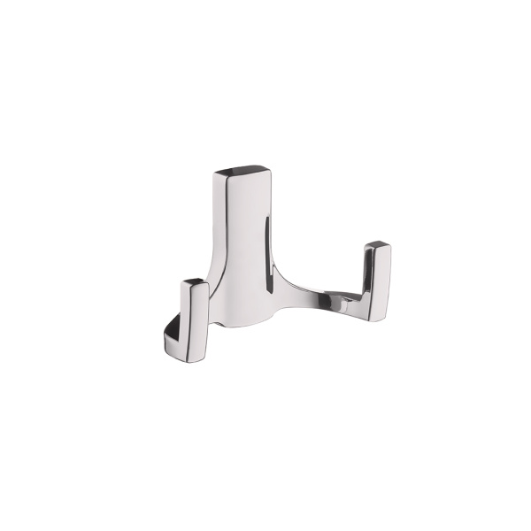 Крючок, KR 0330, двухрожковый, матовый хром