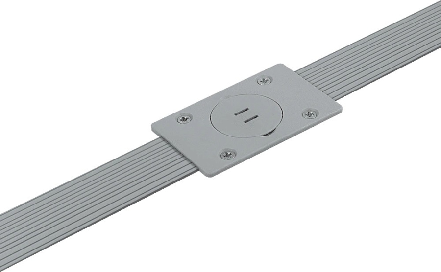 Стяжка-выпрямитель врезной, L=1000-2700мм, серый, AQ