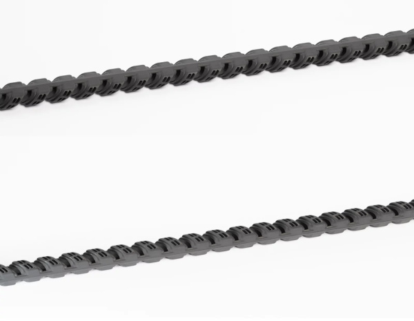 Накладка Foscrinium для овальной штанги гардеробного шкафа, L=1200 мм, черный