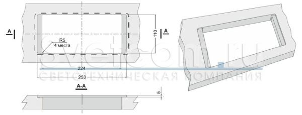 Горизонтальная, 2хEURO+2хUSB A+C, полуавтомат, белый, 265х118х65мм, металл/пластик, GLS