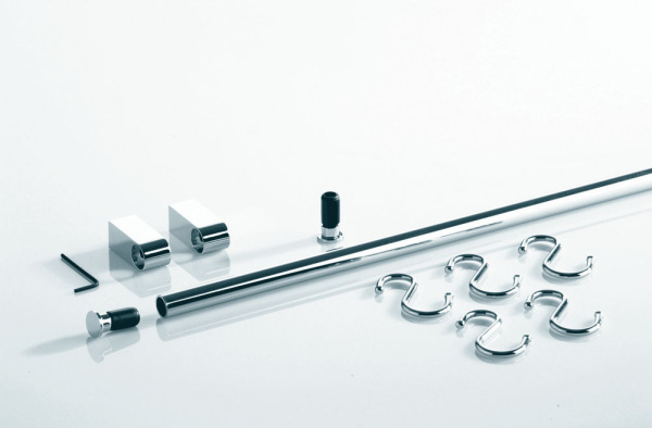 Комплект рейлинга Линеро Классик, на 600мм, хром, Kessebohmer