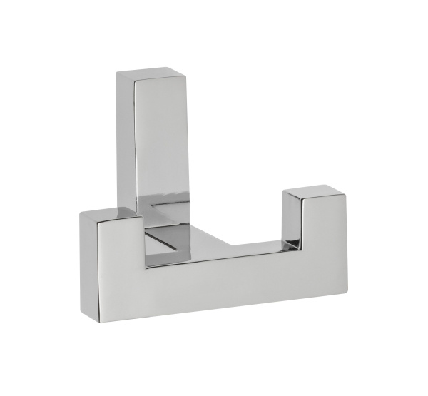 Крючок, WZ-К2202, двухрожковый, металл, хром, GTV