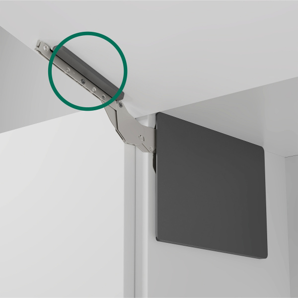 Комплект креплений к фасаду для Фри Слим (правое и левое) + заглушки, антрацит