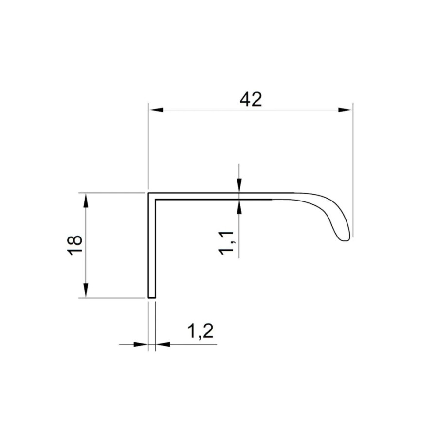 Ручка торцевая, 03721056L29, ONA, 1056мм, металл, матовое темное золото, Viefe