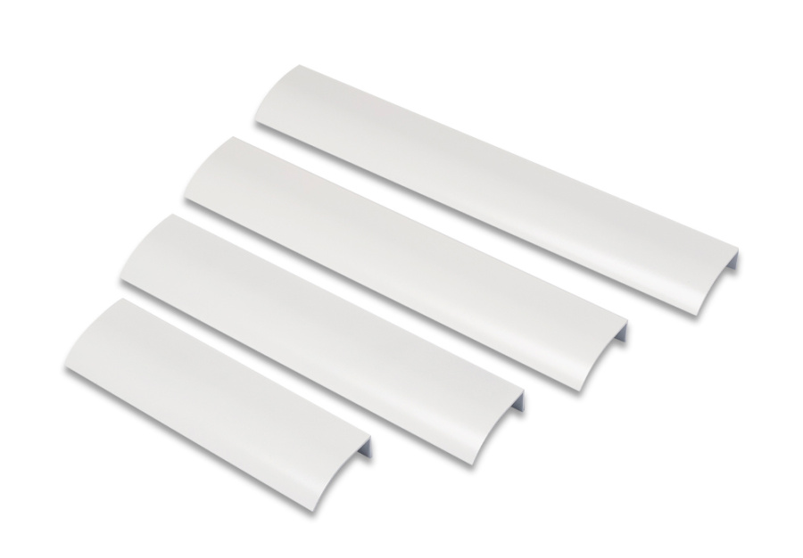 Ручка-профиль, CA4, 128/156мм, металл, белый