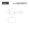 Петля U-образная на 1 стекло, золото, стекло до 6мм, Lemax prof