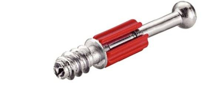 Болт MINIFIX 15, 5х11х34мм, сталь/пластмасса, без покрытия, Hafele