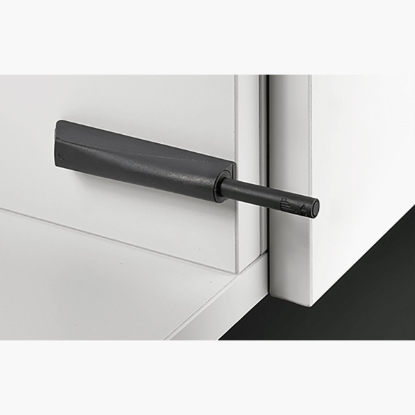 Толкатель Push to open Pin без магнита, накладной, длинный ход, пластик, антрацит, Hettich