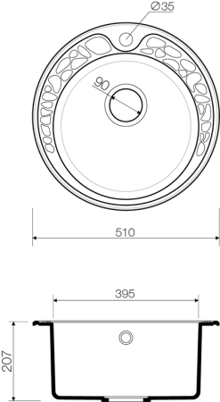 Мойка Tovada 51-SA, Artgranit/бежевый