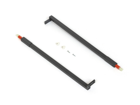 Рейлинг FLOWBOX квадратный, для деревянной задней панели, 450мм, антрацит, Samet