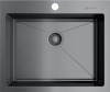 Мойка Akisame 59-GM, нержавеющая сталь, вороненая сталь  