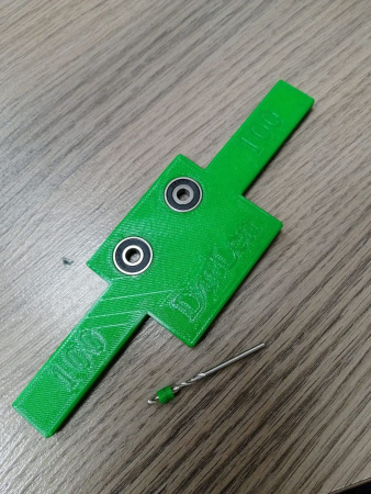 Мебельный кондуктор для ответных планок накладных и полунакладных петель + сверло