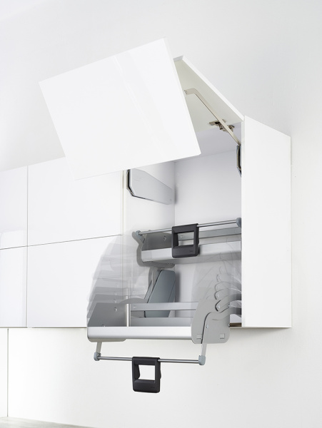 Выдвижная система Ай Мув в базу 800мм, 1 полка, в верхний шкаф, с довод., титан, Kessebohmer