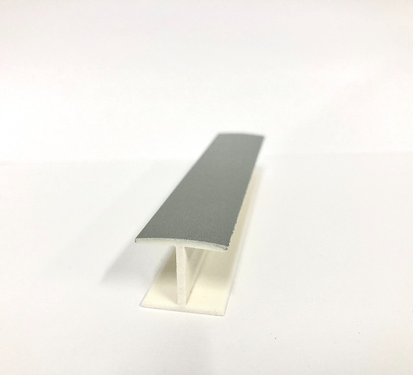 Соединительный элемент для цоколя, h=1000 мм, пластик, алюминий гладкий (8), Россия