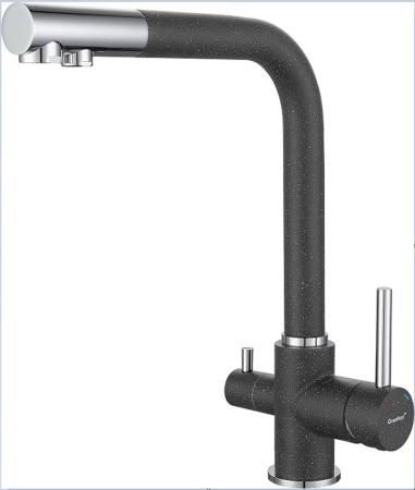 Смеситель GranFest 3611, d=50 мм, графит