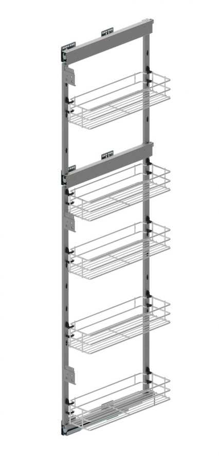 Колонна выкатная Maxima Classic с 5 корз, 200х1700мм, левая, с доводчиком, хром, Rejs