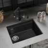 Мойка Rivelato LINO 554-L, 550х440х210мм, антрацит