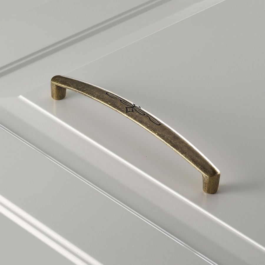 Ручка-скоба, OLBIA, 128мм, металл, старое золото