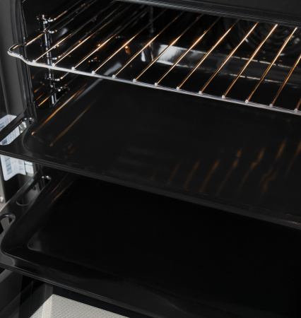 Духовой шкаф EDP 094 BL, 60 см, стекло/нерж. сталь, черный, Lex