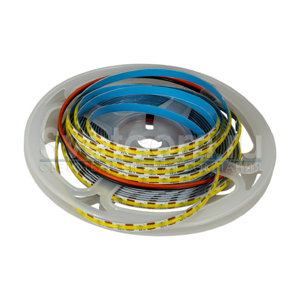 Лента  5х5000мм, COB, 12В, нейтральный, 8.0 Вт/м, 400 диодов/м, 1 100 Лм/м, IP20