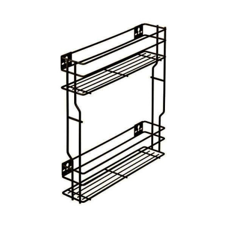 Корзина 150мм, 2 яруса, 109x464x534мм, боковое левое, без направляющих, графит, Cargo, Reis