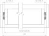 Направляющие полновыкатные шариковые, 45х350мм, PUSH TO OPEN, AQ