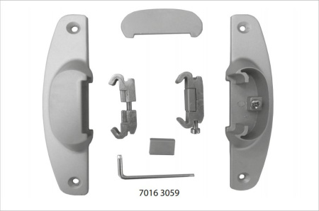 Полкодержатель для полок и тумб, нагрузка 25кг, алюминий