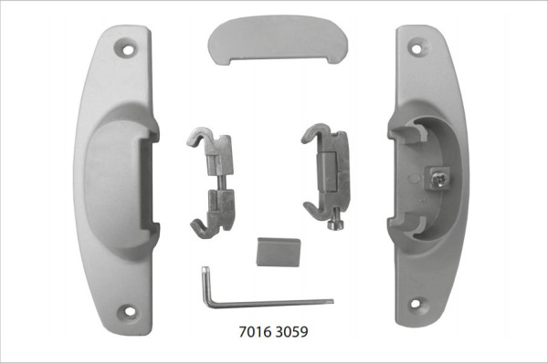 Полкодержатель для полок и тумб, нагрузка 25кг, алюминий