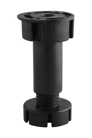 Опора регулируемая, h=95-165мм, нагрузка 60 кг, разборная. черная, GTV