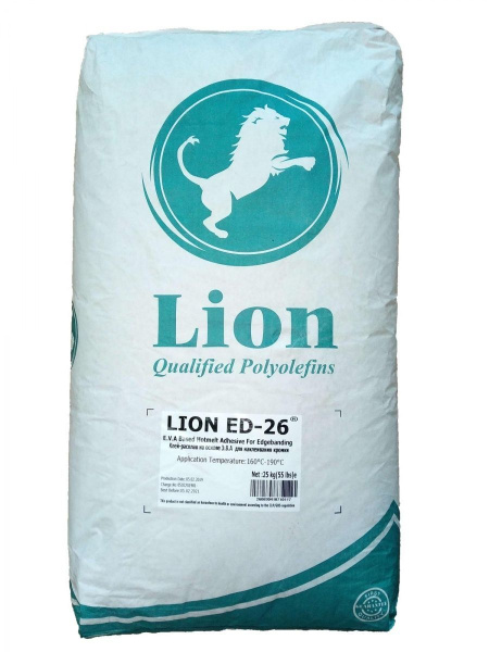 Клей-расплав для кромки ED-26, ненаполненный, 25 кг