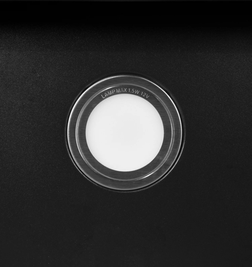 Вытяжка наклонная PLAZA GS 600 BLACK, 60см, б/угольного фильтра, стекло, черный, Lex