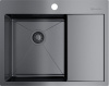 Мойка Akisame 65-GM-L, нержавеющая сталь, вороненая сталь  