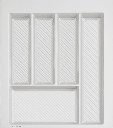 Лоток для кухонных принадлежностей TRAY 450, 340-400х420-490мм, белый, AQ