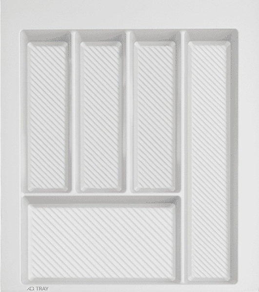 Лоток для кухонных принадлежностей TRAY 450, 340-400х420-490мм, белый, AQ