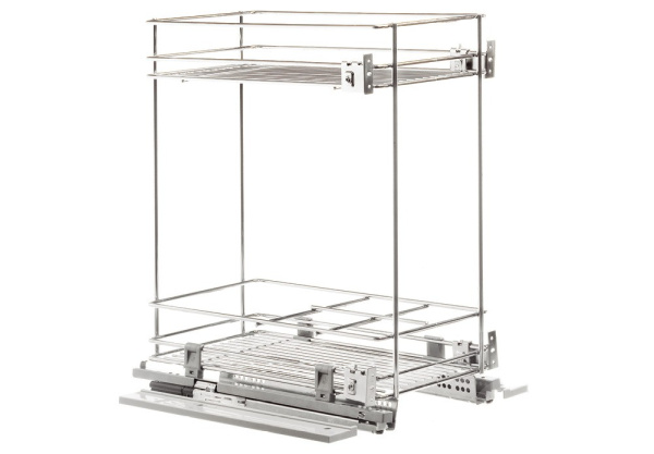 Корзина 450мм, 2 яруса, боков. нижн. крепление, с доводчиком, BLUM, Vibo