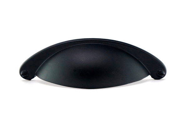 Ручка-раковина, 203, 64мм, металл, черный матовый