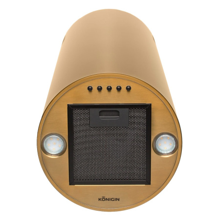 Вытяжка настенная Beauty Gold, 31 см, без угольн. фильтра, золото, Konigin