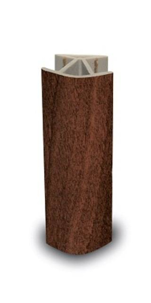 Угол 135* для цоколя универсальный, h=1000 мм (1 метр), пластик, белый матовый, Россия