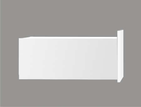 Ящик тонкостенный Nova Tech, L=500мм, H=199мм, белый, HISSEN