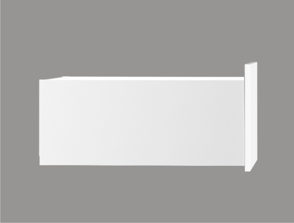 Ящик тонкостенный Nova Tech, L=300мм, H=199мм, белый, HISSEN