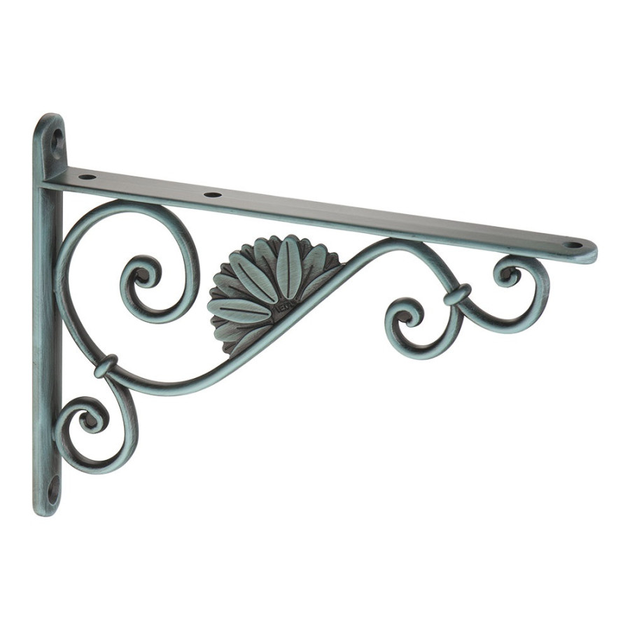 Полкодержатель BAROCCO-B VENICE GREEN, 195х20х145мм, цамак, зеленая венеция (комплект 2 шт)