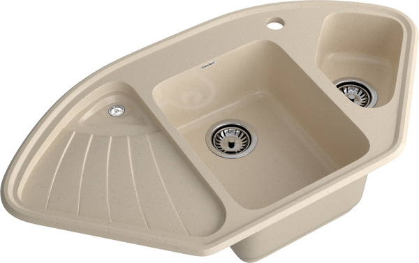 Мойка GranFest CORNER 1040, 1039х560 мм, кашемир