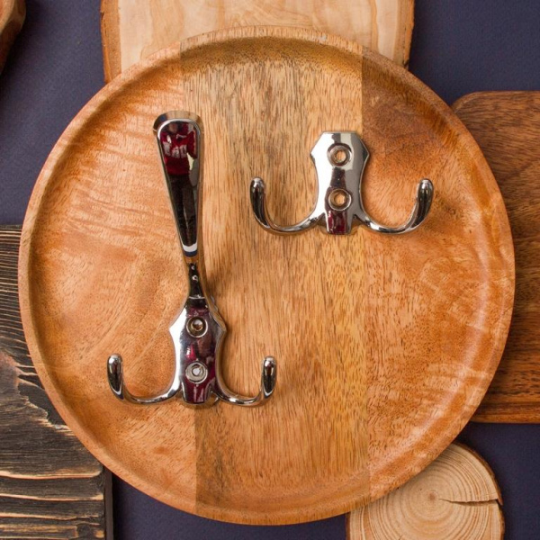 Крючок, KR 0050, трехрожковый, хром