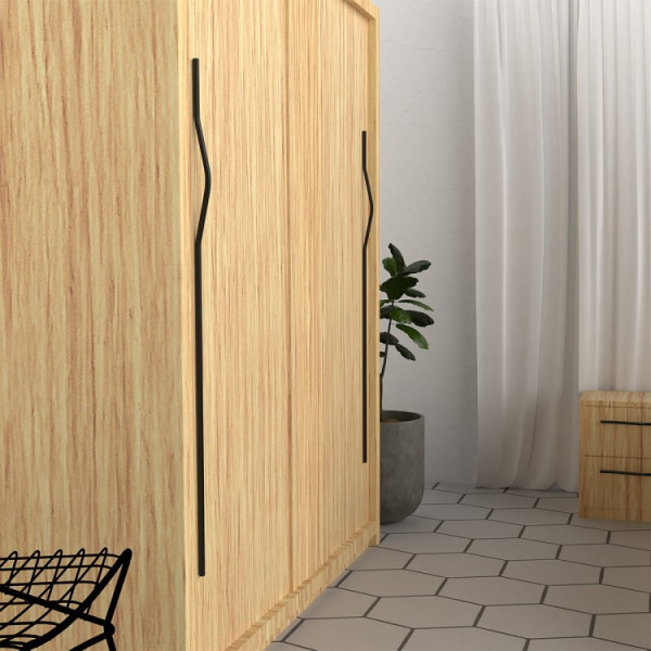 Ручка-скоба, C-5769-1135A/352.P61, Apro, 352/1135мм, металл, черный матовый, Nomet