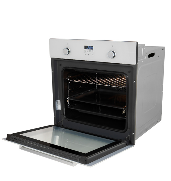 Духовой шкаф EDP 093 WH NEW, 60 см, стекло/нерж. сталь, белый, Lex