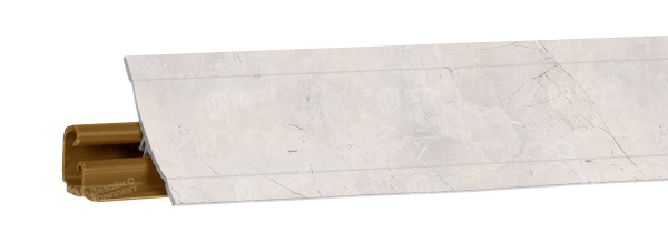 Плинтус LB-23, мрамор серебристый 6035, 3000мм, Россия